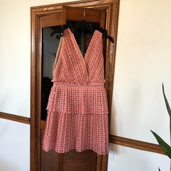 ❌SOLD❌Self portrait tiered lace mini dress - Picture 3 of 12